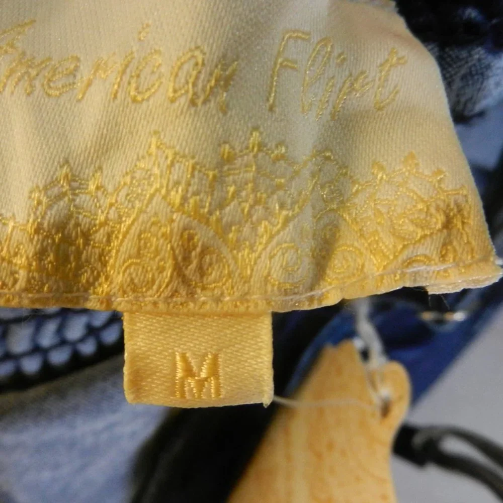 HAND CRAFTED floral denim bustier OOAK custom hand painted jean camisole top - Picture 9 of 16